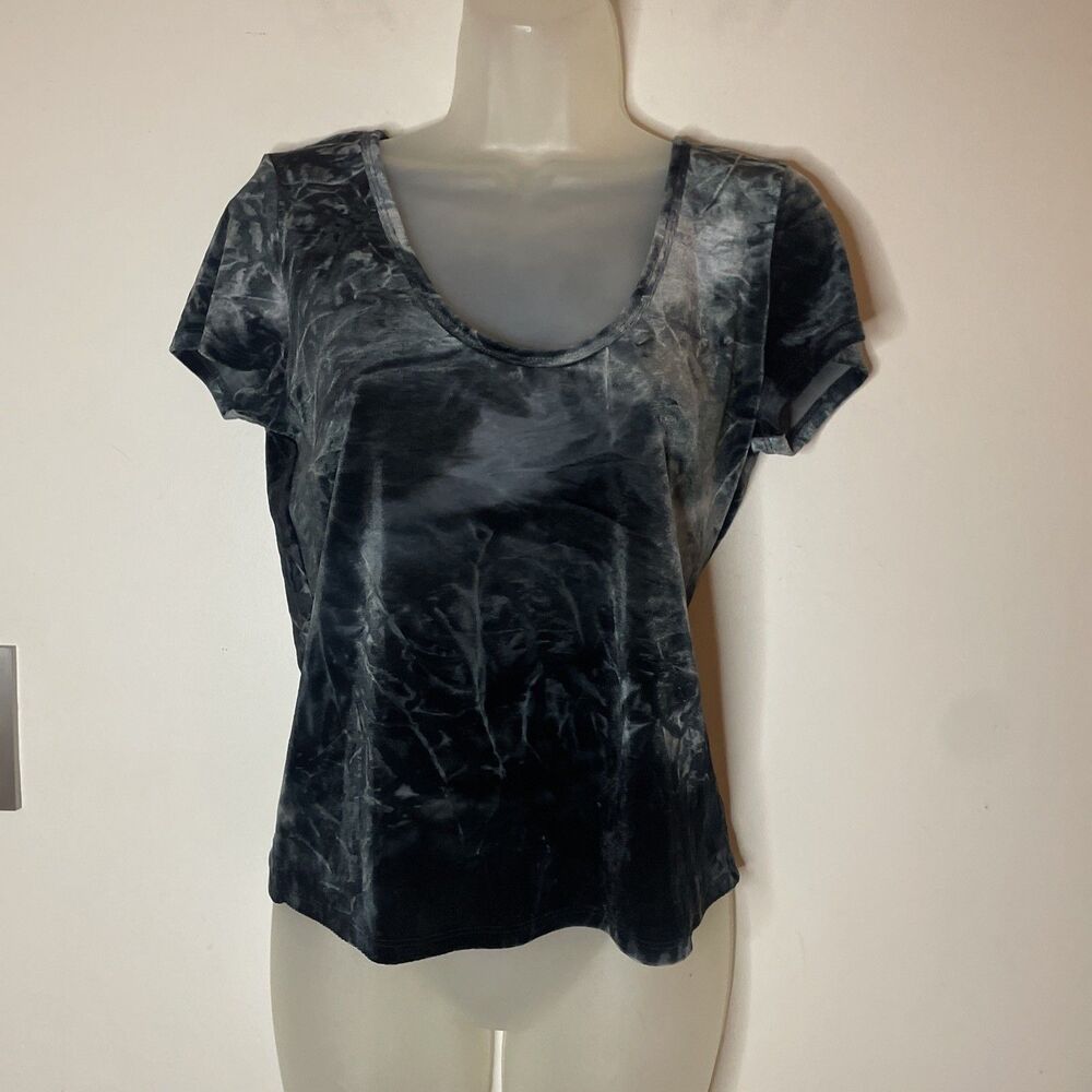 American Eagle Outfitters AEO Crushed Velvet Women’s Top Gray Size M